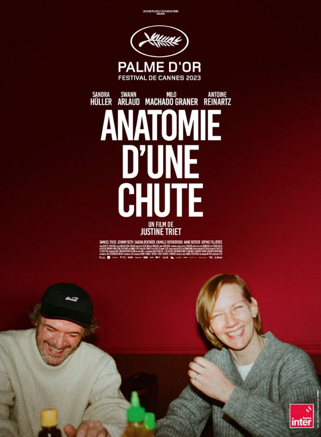 Cinéma : les sorties du 23 août à ne pas manquer (bandes annonces) 2• 100% Vosges Affiche du film Anatomie d'une chute.