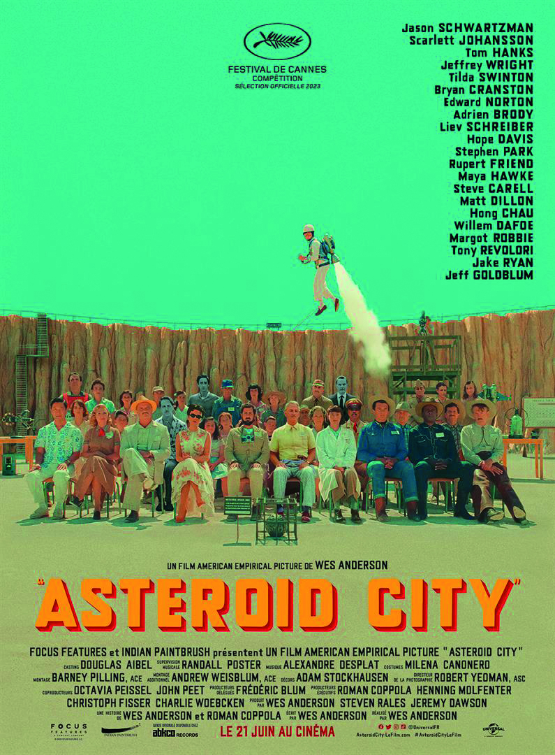Cinéma : les sorties du 21 juin à ne pas manquer (bandes annonces) 2• 100% Vosges Affiche du film Asteroïd City.