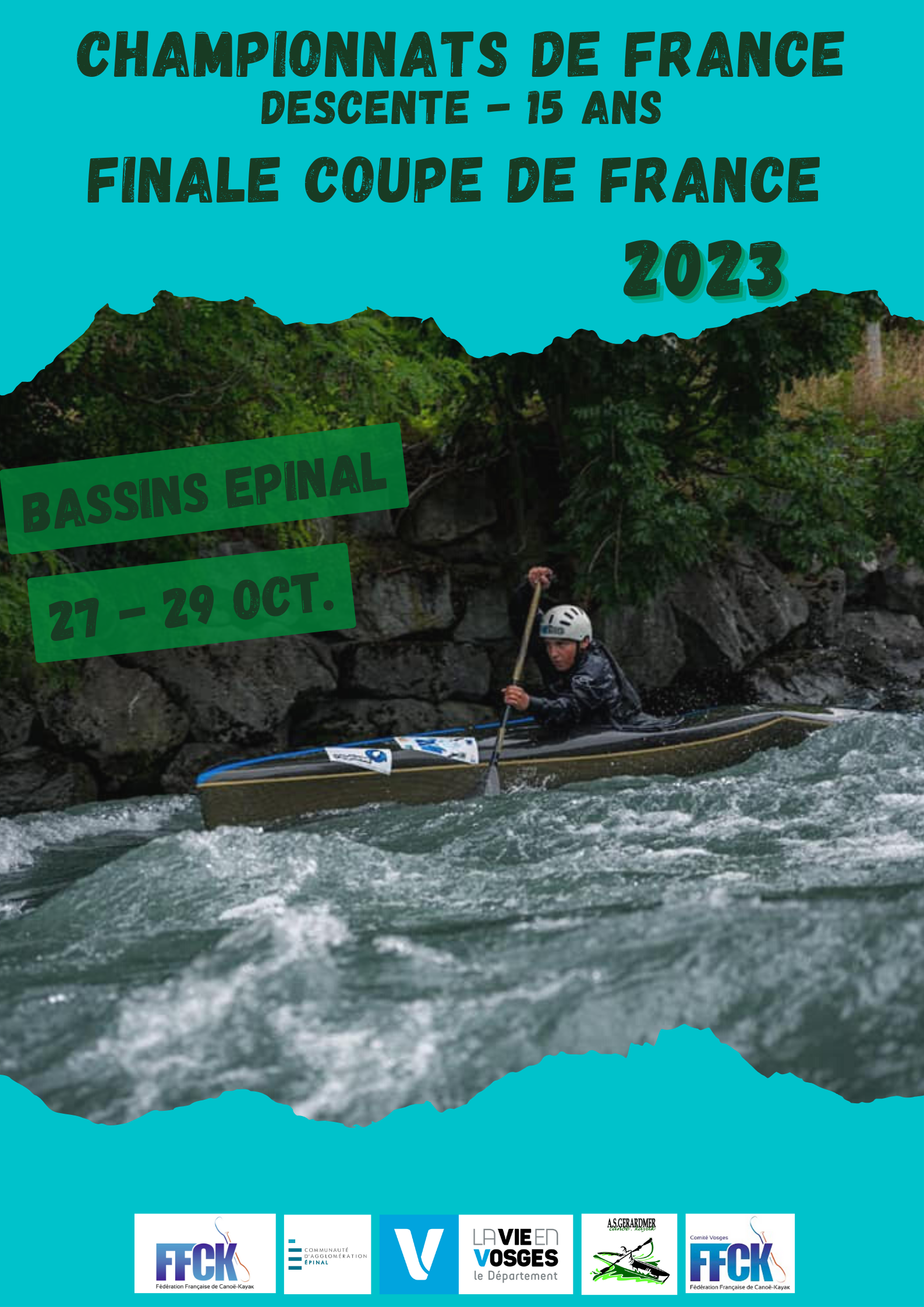 Canoë Kayak : les championnats de France de descente des – de 15 ans et la finale de coupe de France à Épinal ce week-end 3• 100% Vosges 100% Vosges