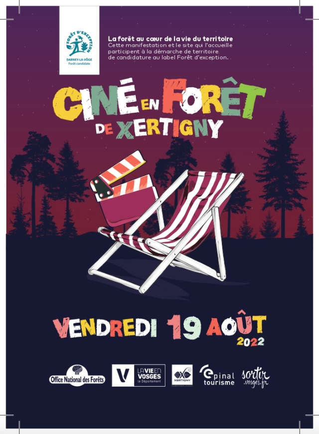 Label Forêt d'Exception : Cinéma en plein air au coeur du Bois Baudoin à Xertigny 2• 100% Vosges 100% Vosges