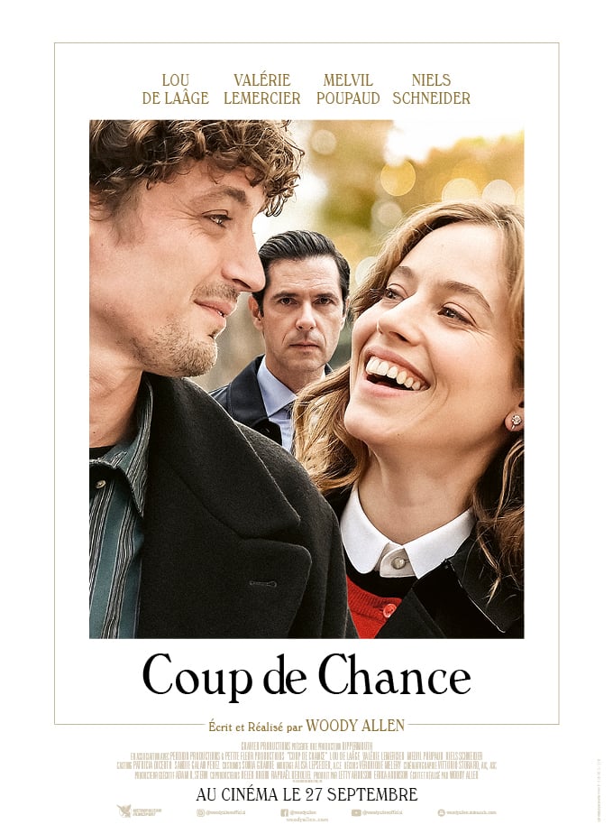 Cinéma : les sorties du 27 septembre à ne pas manquer (bandes annonces) 3• 100% Vosges Affiche du film Coup de chance.