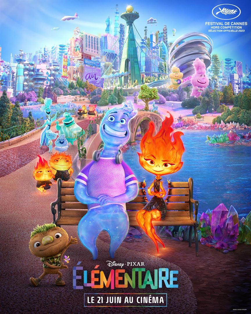 Cinéma : les sorties du 21 juin à ne pas manquer (bandes annonces) 3• 100% Vosges Affiche du film Élémentaire.