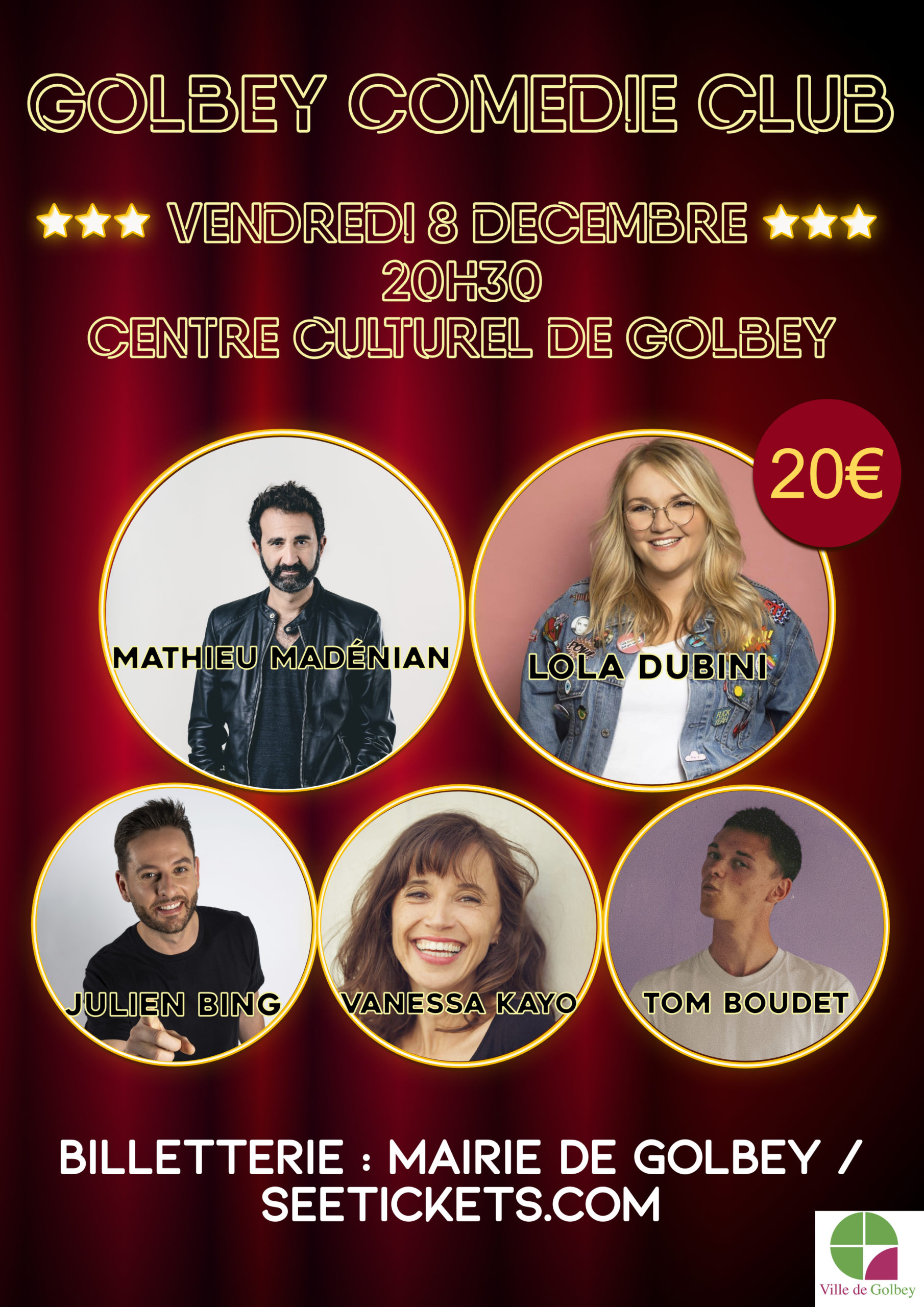 Le premier "Golbey Comédie Club" accueille des professionnels du stand-up ce vendredi 8 décembre 2• 100% Vosges 100% Vosges