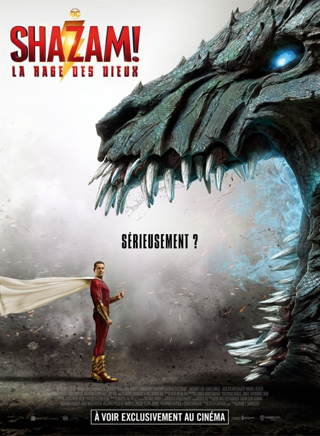 Cinéma : les sorties du 29 mars à ne pas manquer (bandes annonces) 7• 100% Vosges Affiche du film Shazam 2 La rage des dieux.