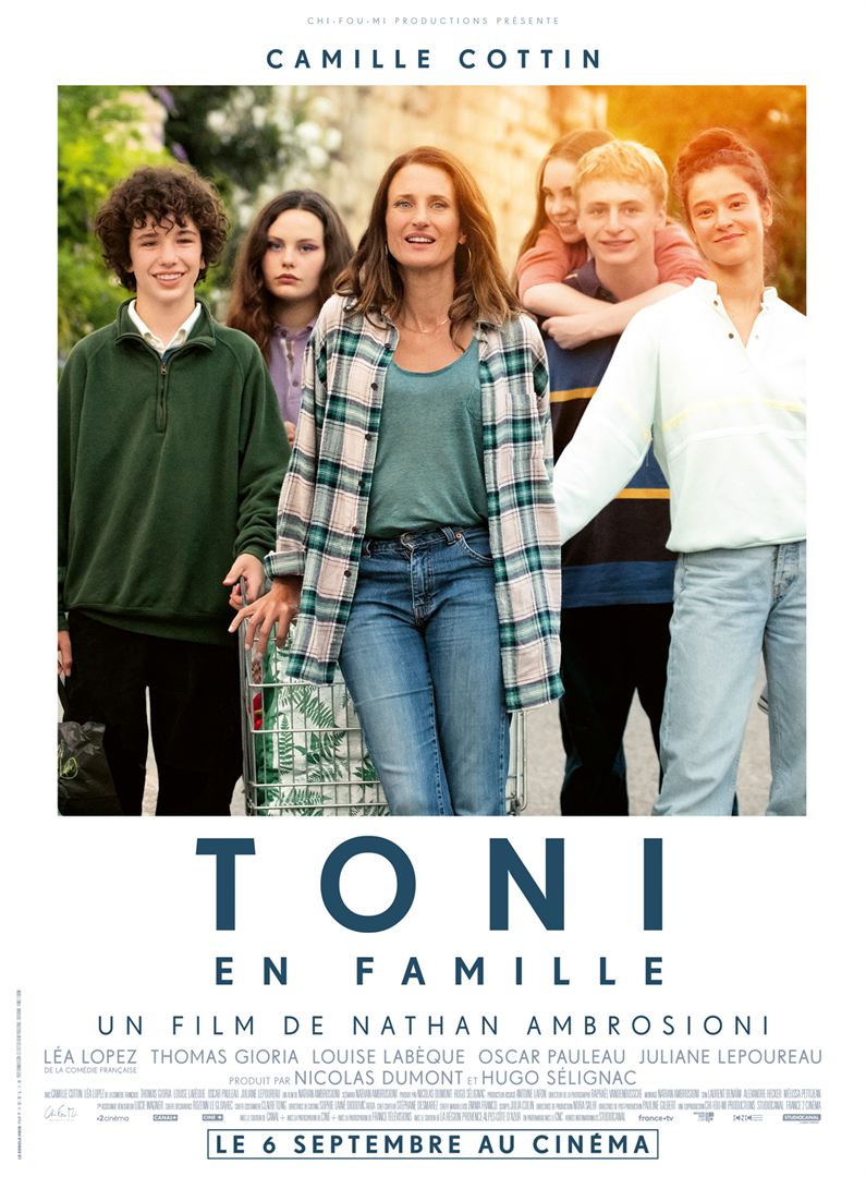 Cinéma : les sorties du 6 septembre à ne pas manquer (bandes annonces) 4• 100% Vosges Affiche du film Toni en famille.