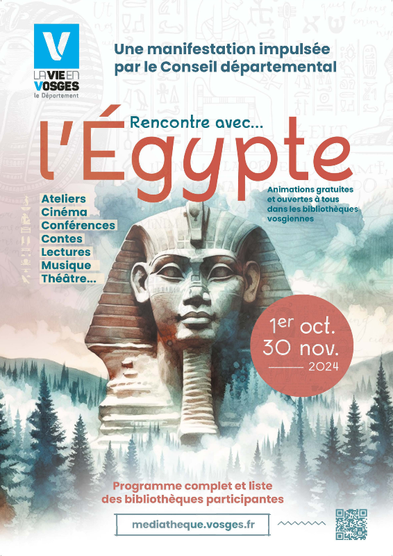 Lancement officiel de « Rencontre Avec… l’Egypte » à la nouvelle médiathèque de Vincey le samedi 12 octobre 2• 100% Vosges 100% Vosges