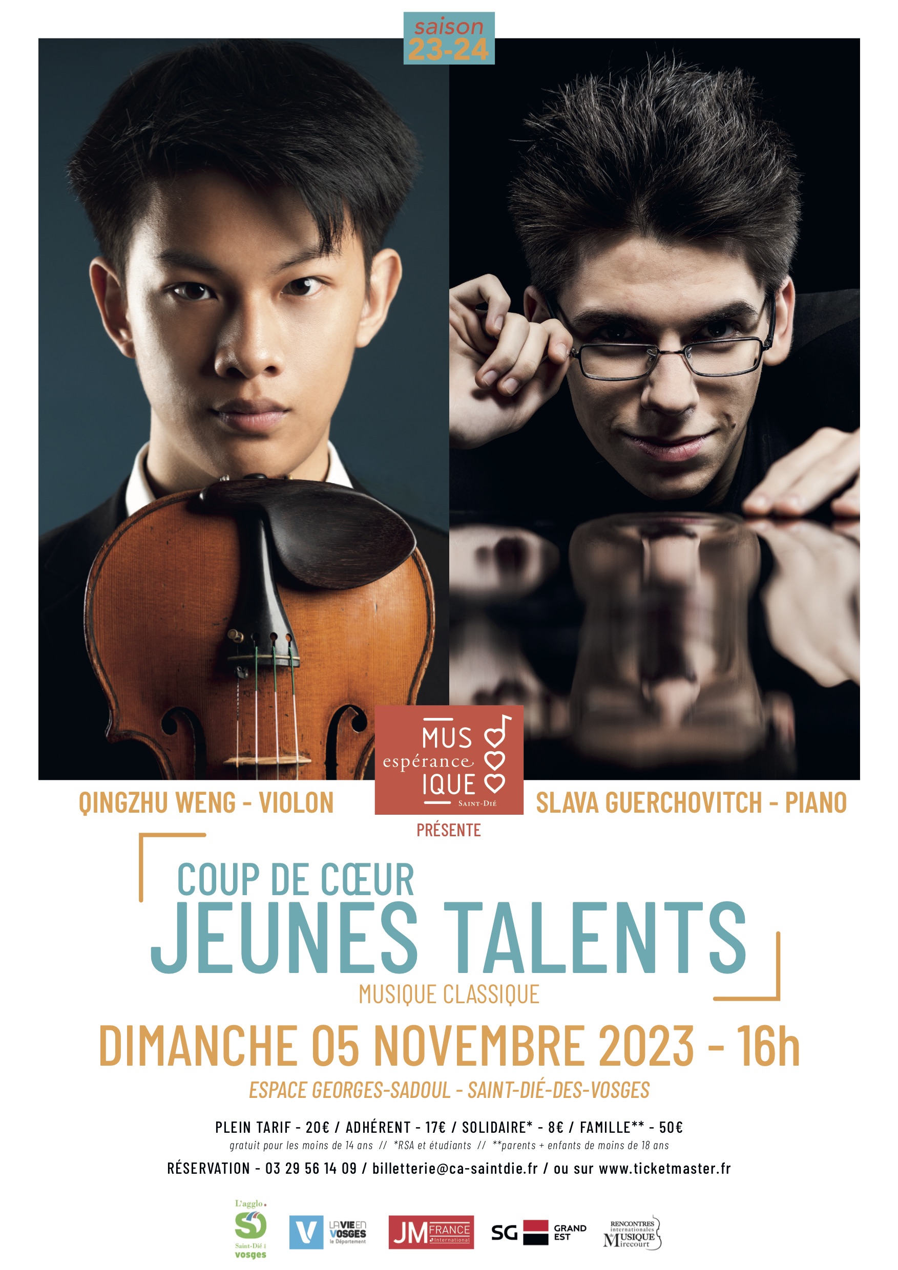 Concert : coup de cœur Jeunes Talents le 5 novembre 2023 à Saint-Dié-des-Vosges 5• 100% Vosges 100% Vosges