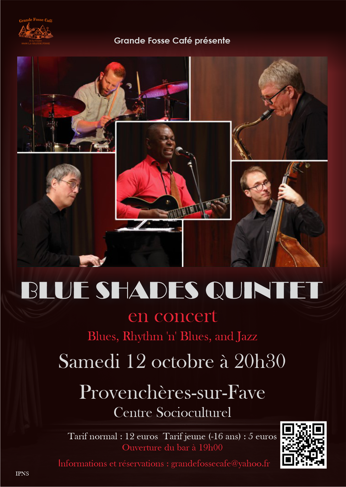 Un concert de blues, jazz et rhythm and blues avec le groupe Blue Shades Quintet à Provenchère-sur-Fave 2• 100% Vosges 100% Vosges