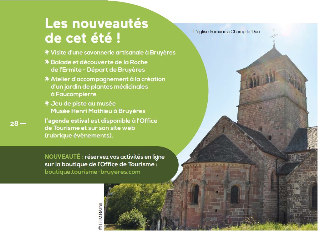 Spécial été : Profitez de nombreuses activités à Bruyères 2• 100% Vosges 100% Vosges