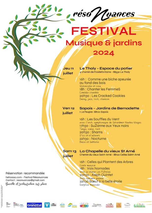 Festival résoNuances au Tholy du 11 au 13 juillet 2• 100% Vosges 100% Vosges