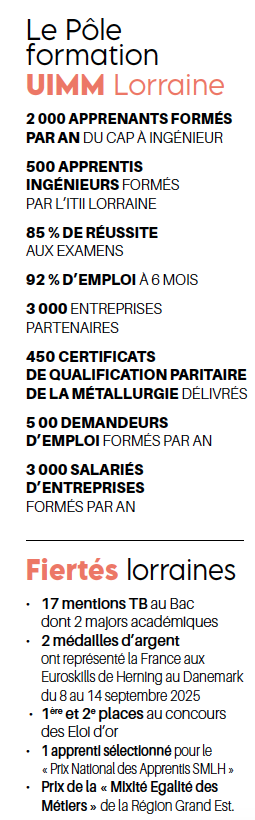 L'UIMM Lorraine forme les talents de l'industrie. Plus d'infos lors des portes ouvertes le 12 février prochain 4• 100% Vosges 100% Vosges