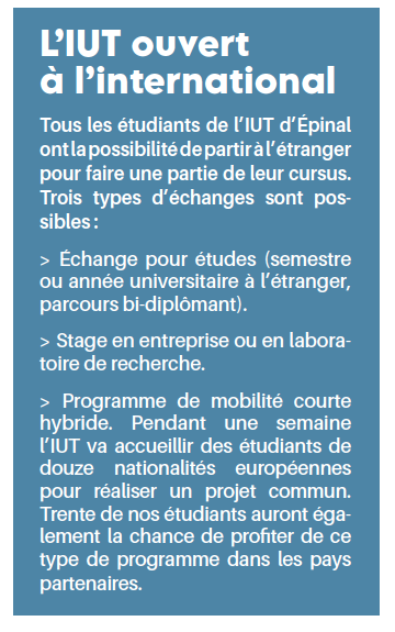 Métiers de l'industrie et du commerce : Journée Portes ouvertes à l'IUT Épinal -Hubert Curien le 1ᵉʳ mars 4• 100% Vosges 100% Vosges