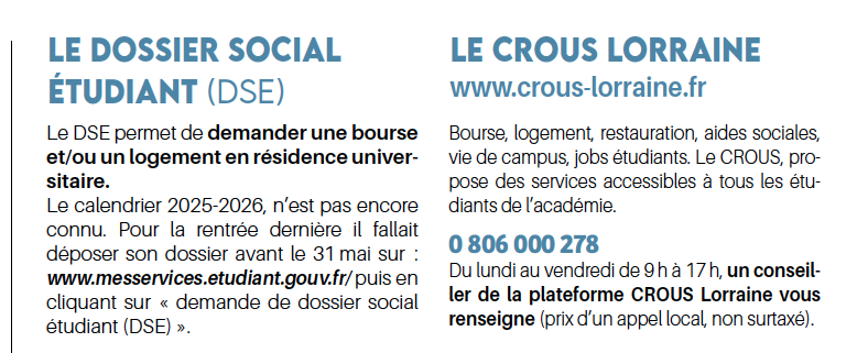 Étudiants : quelles sont les démarches à effectuer ? 2• 100% Vosges 100% Vosges