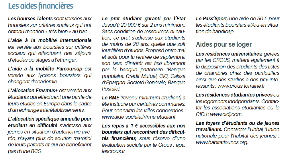 Étudiants : quelles sont les démarches à effectuer ? 3• 100% Vosges 100% Vosges