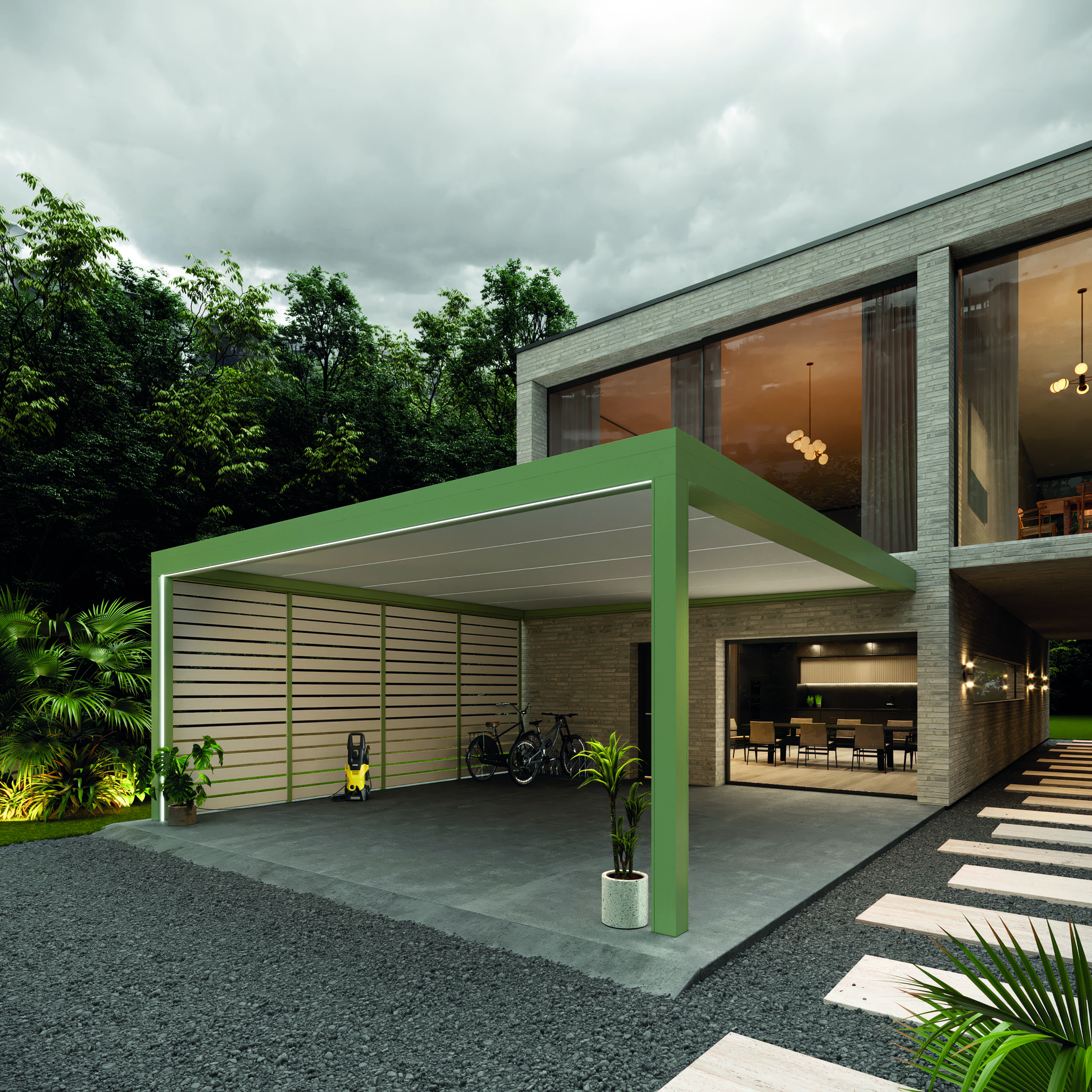 La Miroiterie de la Plaine à Dinozé présente le nouveau Carport Odyssé®, bien plus qu’un abri de voiture ! 3• 100% Vosges 100% Vosges