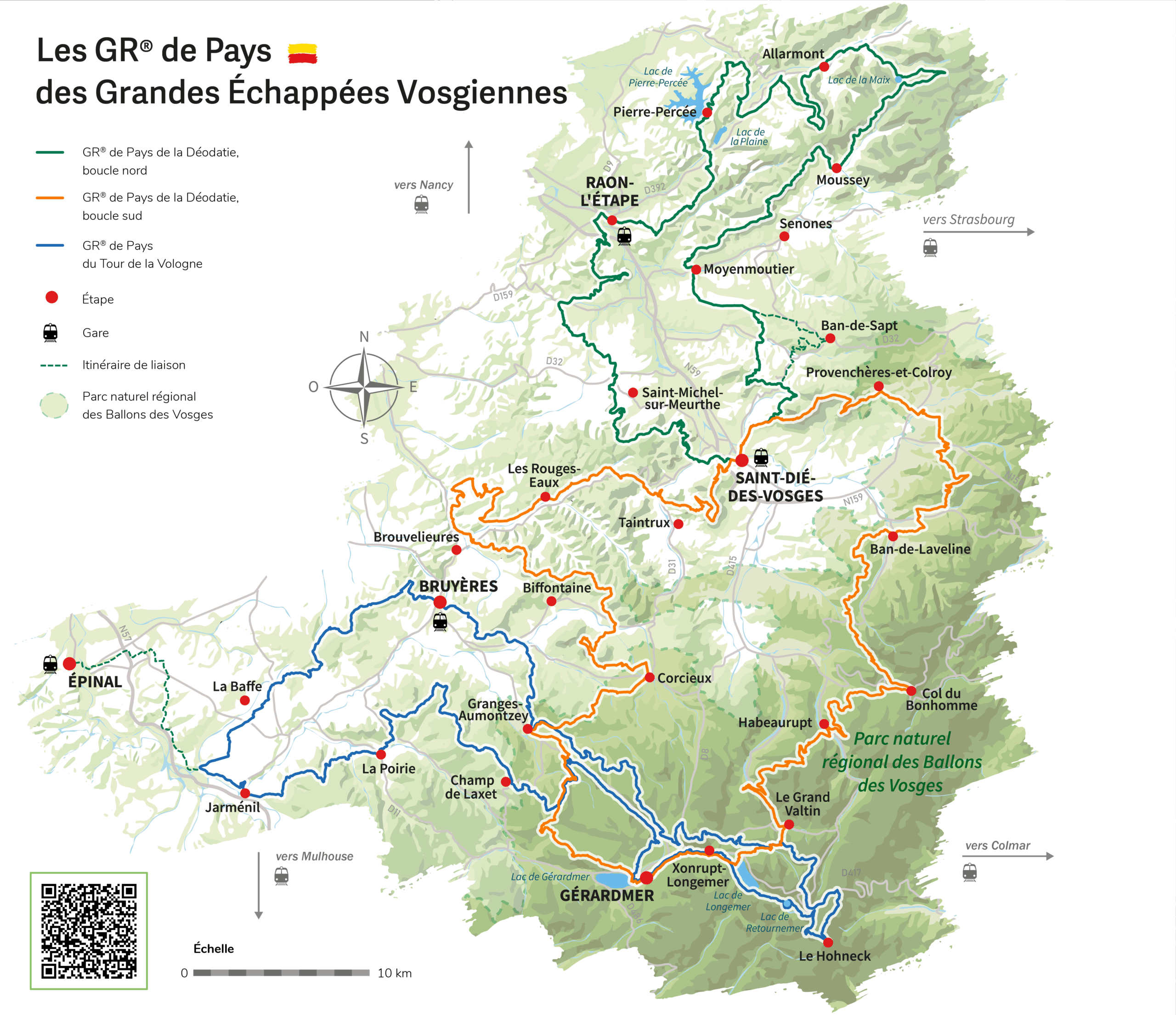 Cap sur les grandes échappées Vosgiennes et 3 boucles GR® de Pays sur plus de 460 km 2• 100% Vosges 100% Vosges