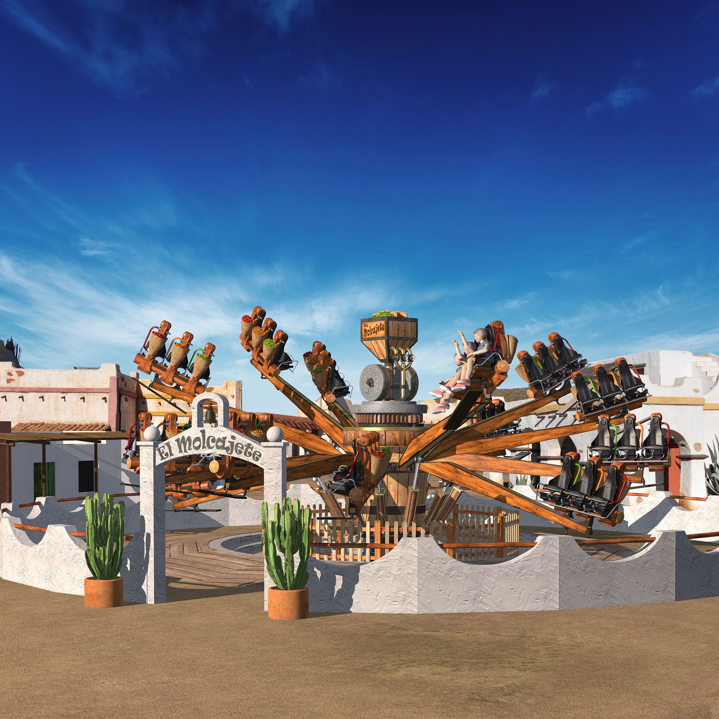 Nouvelle attraction : découvrez El Molcajete, la plus grande machine à broyer le piment à Fraispertuis-City ! 3• 100% Vosges El Molcajete, la nouvelle attraction de Fraispertuis-City.