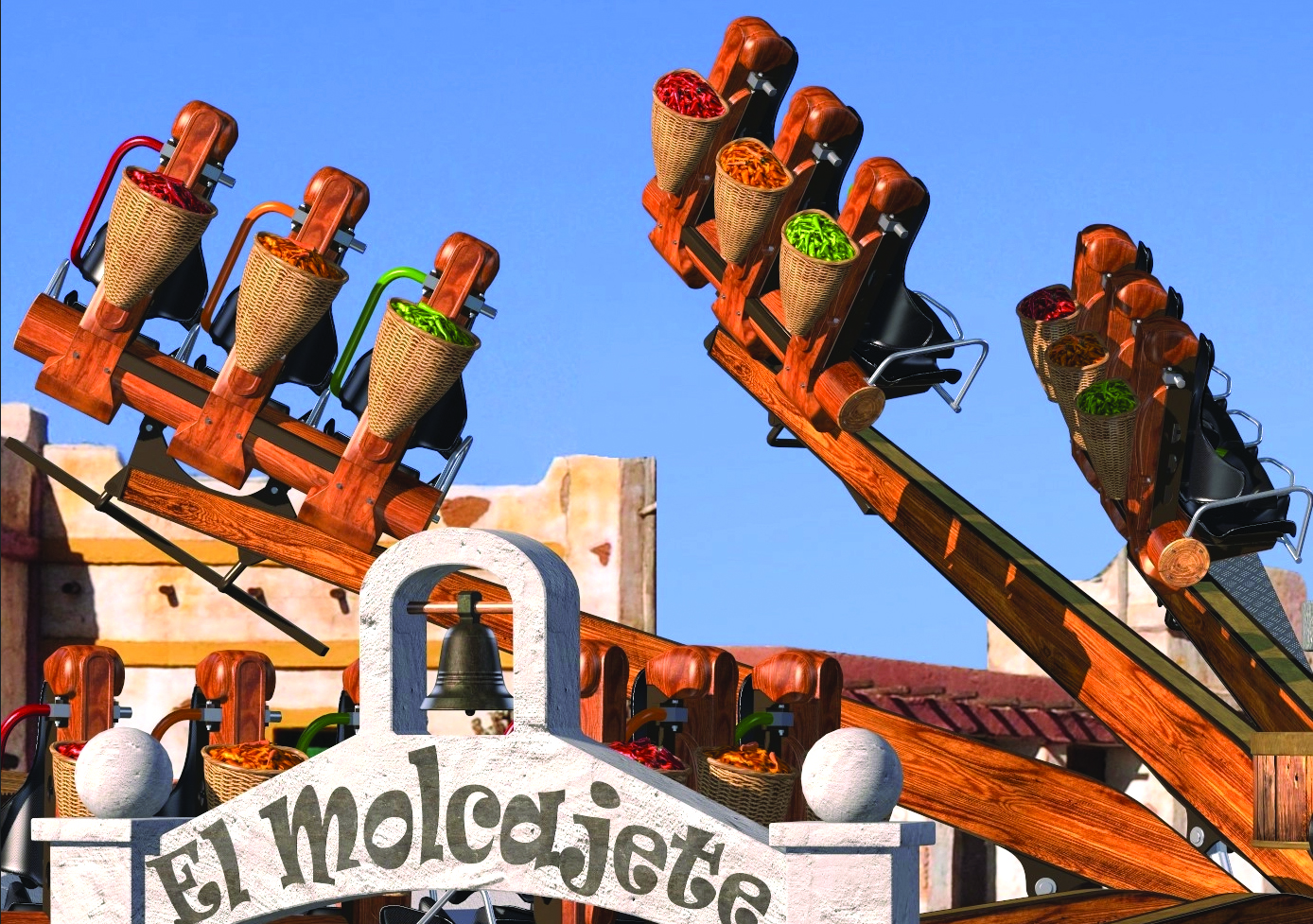 Nouvelle attraction : découvrez El Molcajete, la plus grande machine à broyer le piment à Fraispertuis-City ! 2• 100% Vosges El Molcajete, la nouvelle attraction de Fraispertuis-City.