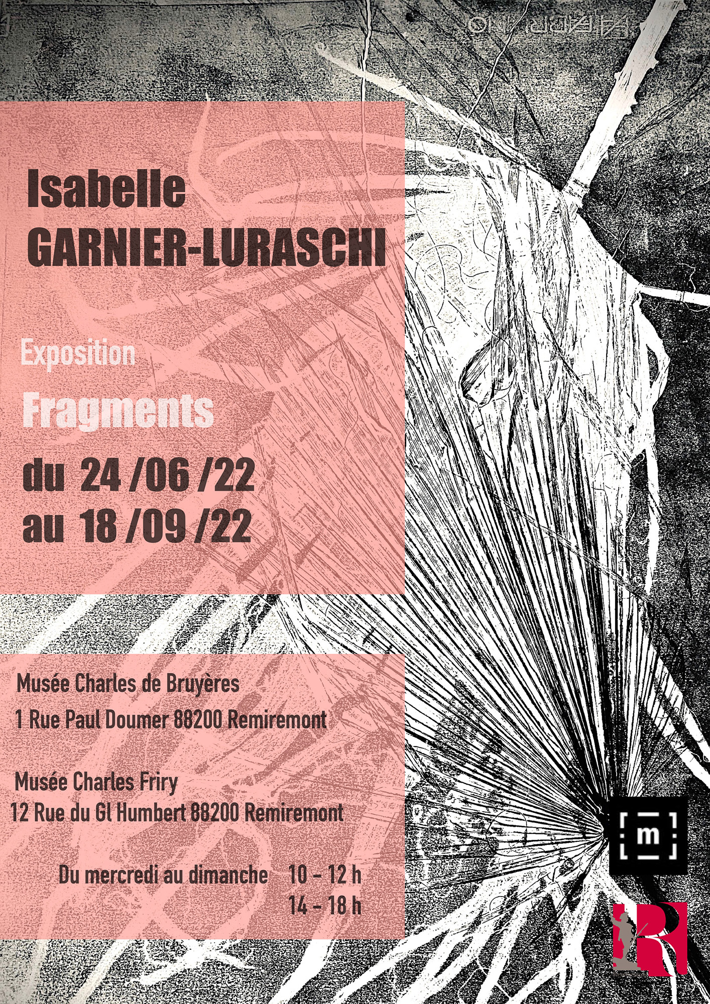 Expo : les "Fragments" d'Isabelle Garnier-Luraschi à découvrir dans les musées de Remiremont 2• 100% Vosges 100% Vosges