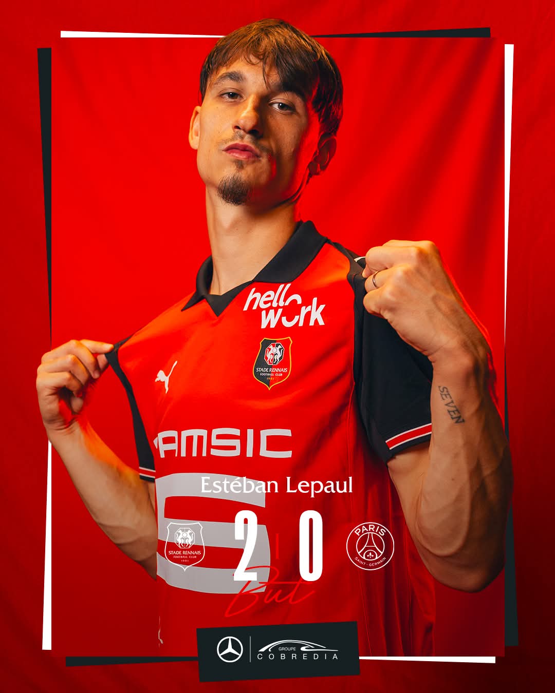Esteban Lepaul buteur face au PSG ! 2• 100% Vosges 100% Vosges