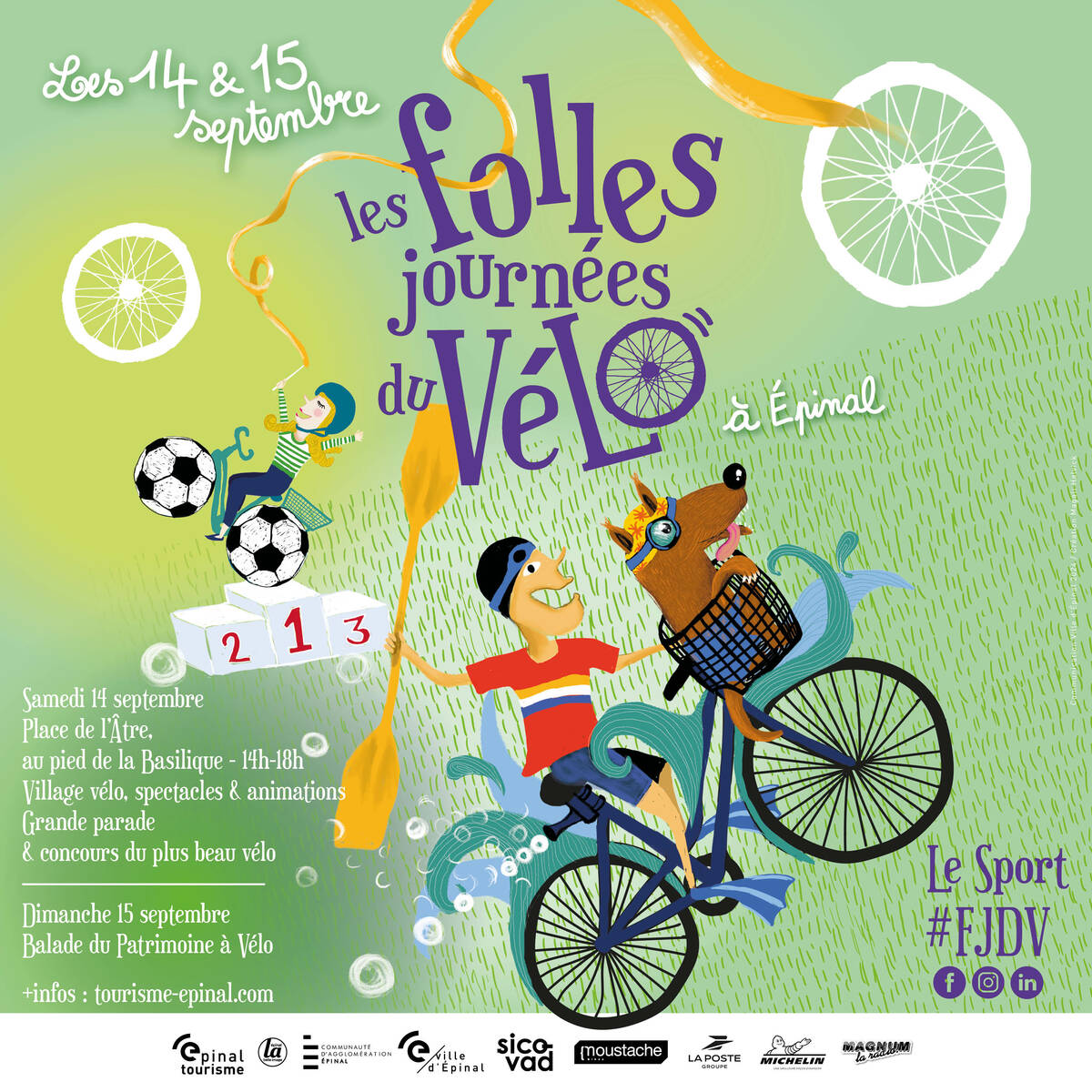 Les 14 et 15 septembre à Épinal et Xertigny : Ça roule toujours autant pour les Folles journées du Vélo ! 3• 100% Vosges 100% Vosges