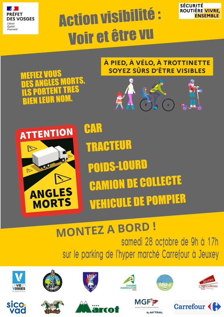Sécurité routière : une sensibilisation aux angles morts à Jeuxey le 28 octobre 3• 100% Vosges 100% Vosges