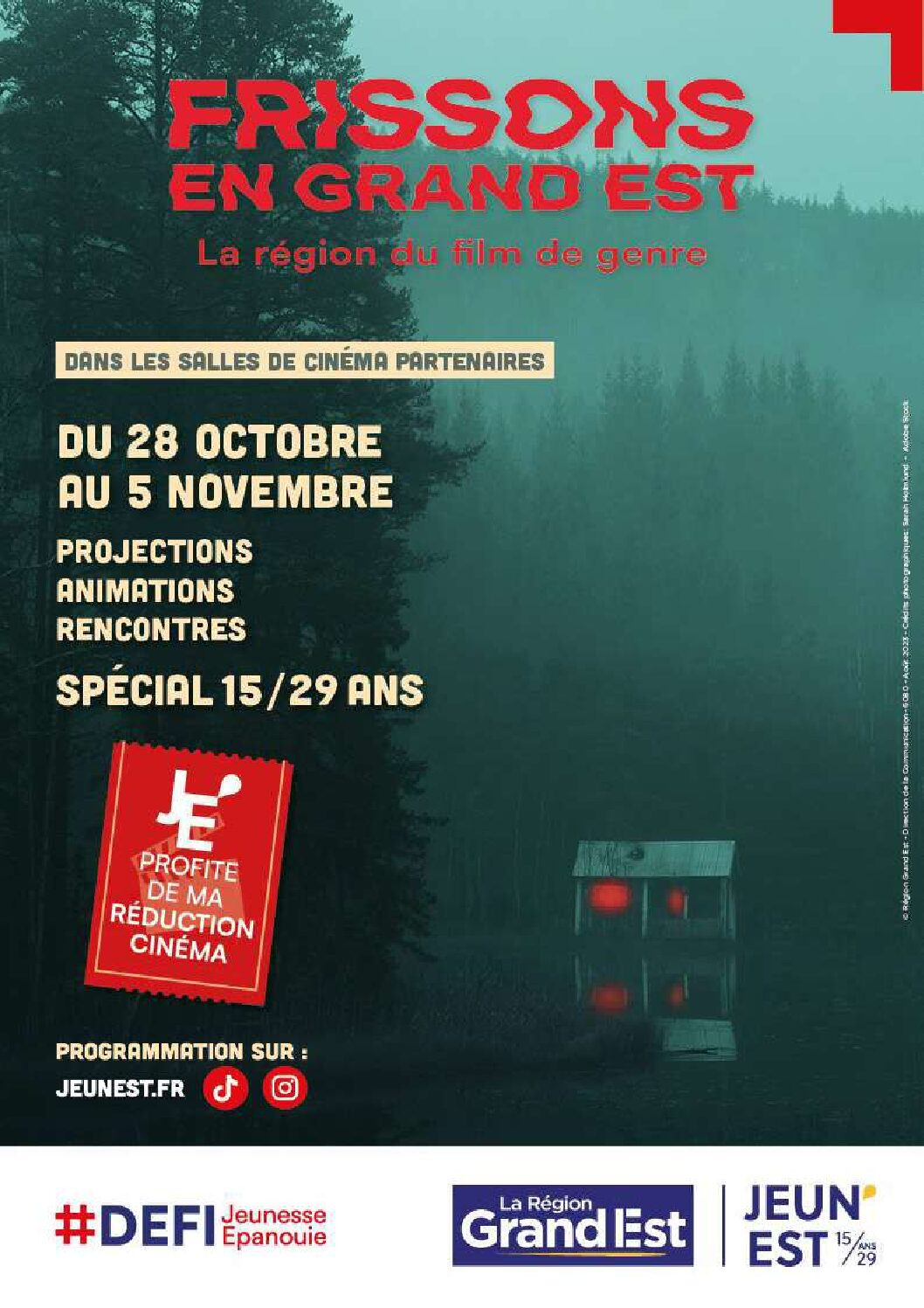Opération Frissons Jeun'EST jusqu'au 5 novembre dans les salles de cinéma 2• 100% Vosges 100% Vosges