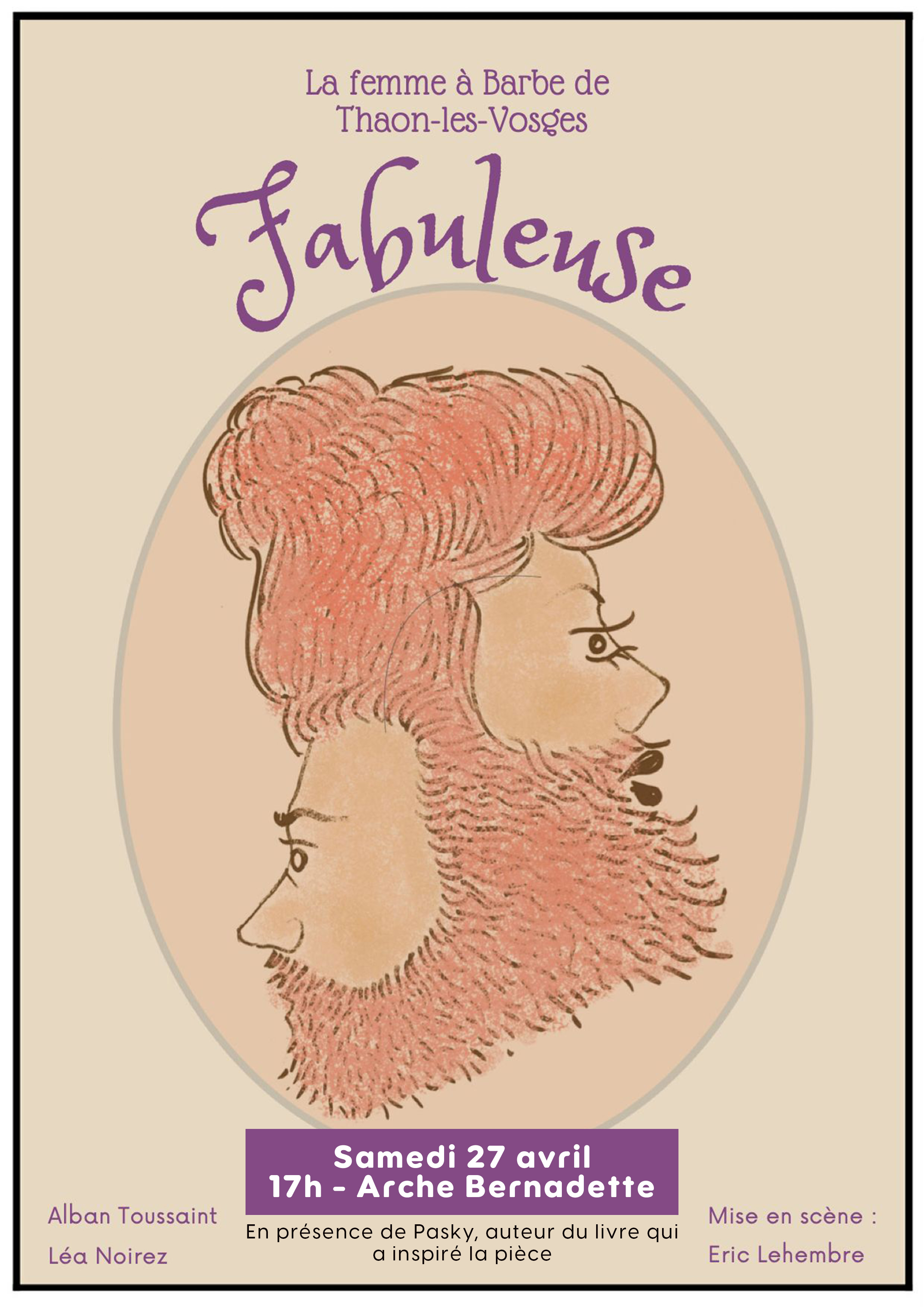 La femme à barbe : séance de dédicaces de Yannick Thomas et pièce de théâtre le 27 avril à Thaon-les-Vosges 3• 100% Vosges 100% Vosges