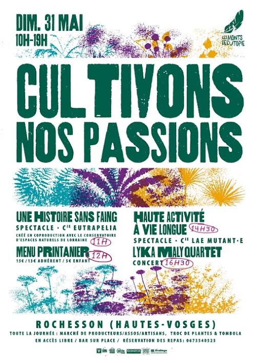 « Cultivons nos passions » fait son retour à Rochesson le 31 mai 2• 100% Vosges 100% Vosges