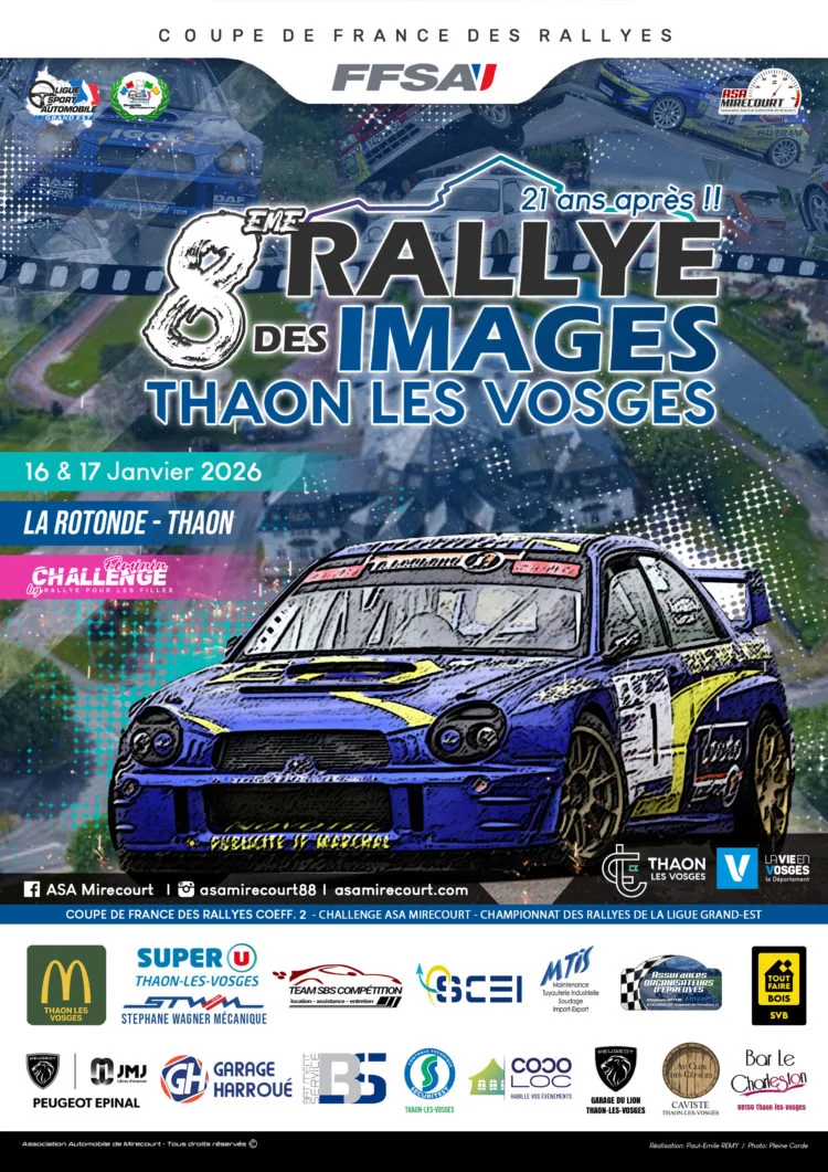 Le rallye des Images fait son grand retour à Thaon-les-Vosges 2• 100% Vosges 100% Vosges