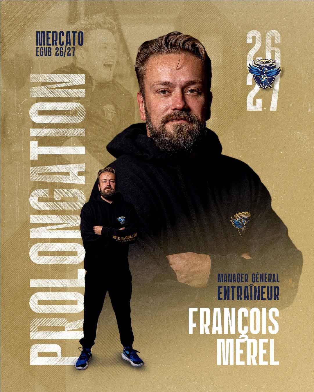 À l’EGVB, François Merel prolonge l’aventure et prend les commandes du projet club 2• 100% Vosges 100% Vosges