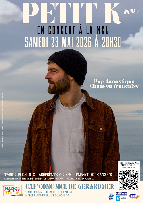 Petit K en concert à la MCL de Gérardmer le 23 mai 2• 100% Vosges 100% Vosges
