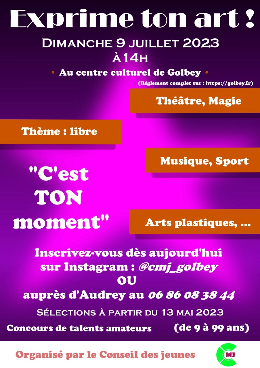 Exprime ton art : Finale du concours de talents à Golbey 2• 100% Vosges 100% Vosges