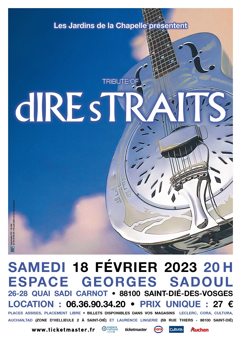 Concert : le Tribute Dire Straits débarque à Saint-Dié-des-Vosges 2• 100% Vosges 100% Vosges