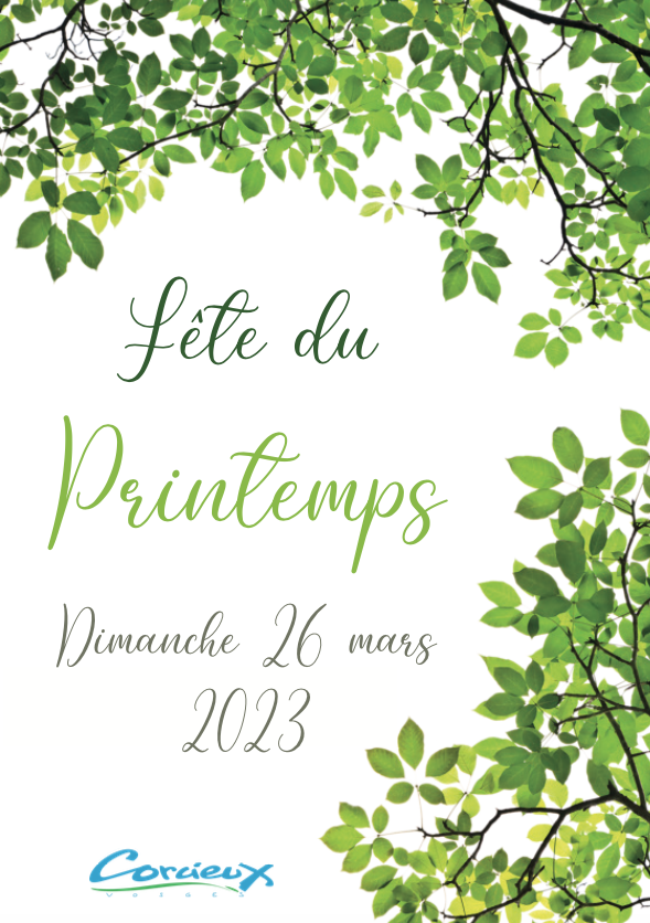 Le printemps est de retour et il se fête à Corcieux ! 2• 100% Vosges 100% Vosges