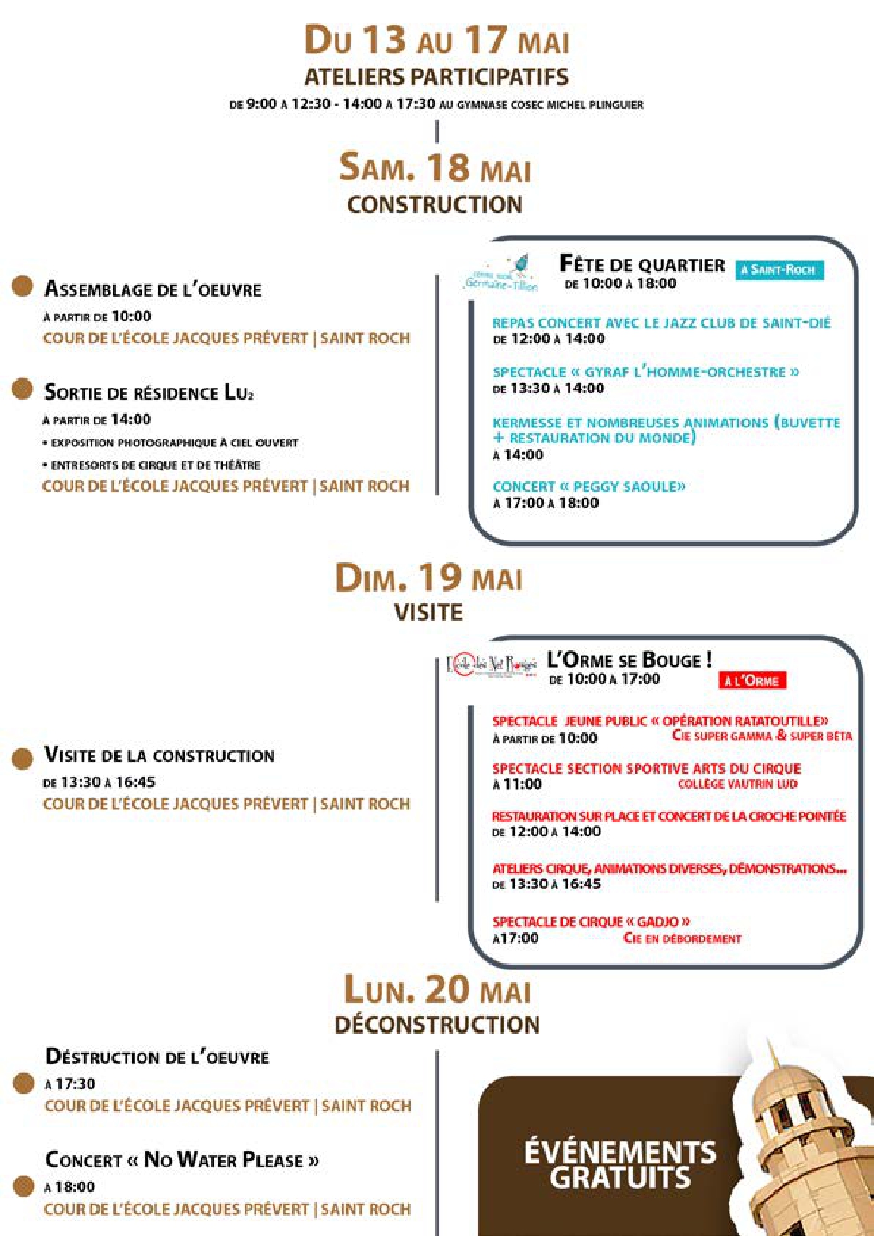 Participez à une Construction Monumentale avec l'artiste Olivier Grossetête du 13 au 20 mai à Saint-Dié 4• 100% Vosges 100% Vosges