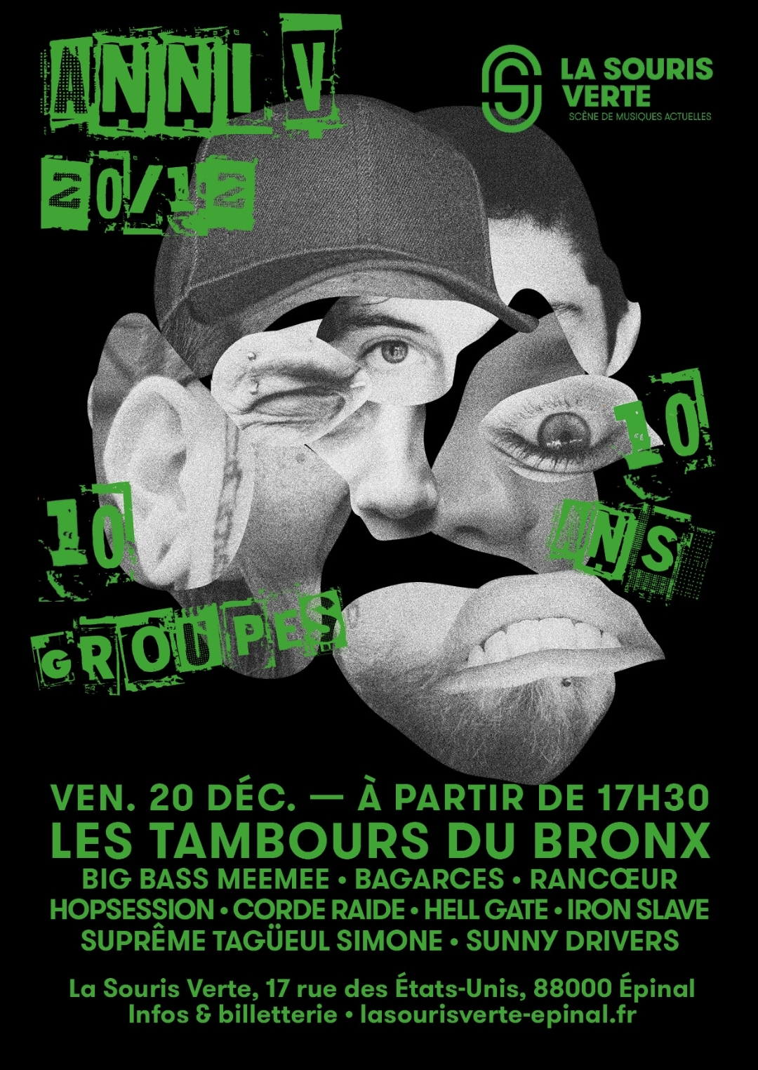 La Souris Verte à Épinal fête ses 10 ans avec une soirée exceptionnelle le 20 décembre prochain 2• 100% Vosges 100% Vosges