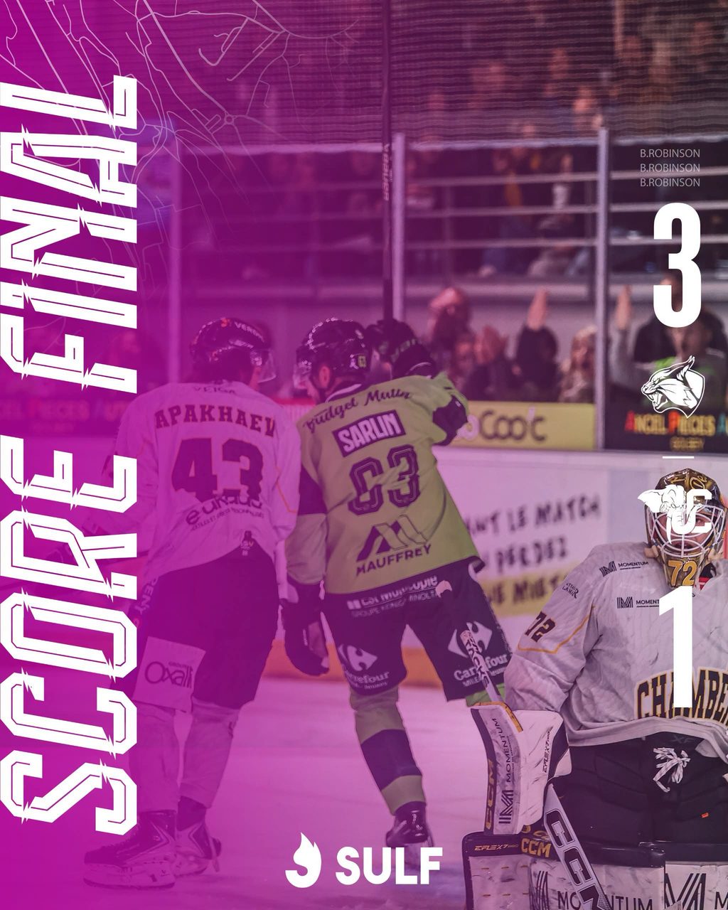 Hockey sur glace : première victoire pour les Wildcats d’Épinal ! 3• 100% Vosges 100% Vosges